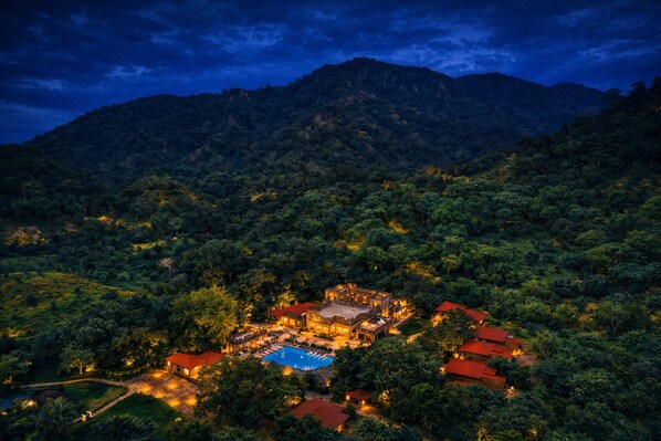Front of property – evening/night
