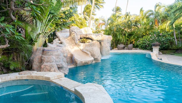 Una piscina climatizada