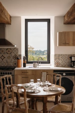 Fridge, microwave, oven, dishwasher. Le Gite du Pied Levé charming country gite