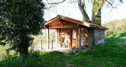 Wake up to stunning views of the Pyrenees from our cosy glamping forge.