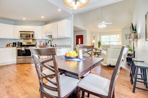 House (3 Bedrooms) | Interior - Deck & Yard: Savannah Area Retreat! (Pooler)