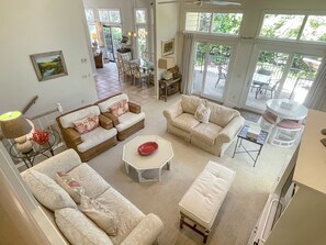 House, Multiple Beds, Balcony, Pool View (3 Spotted Sandpiper) | Living area | 42-inch flat-screen TV with digital channels - 3 Spotted Sandpiper at The Sea Pines Resort (Hilton Head Island)