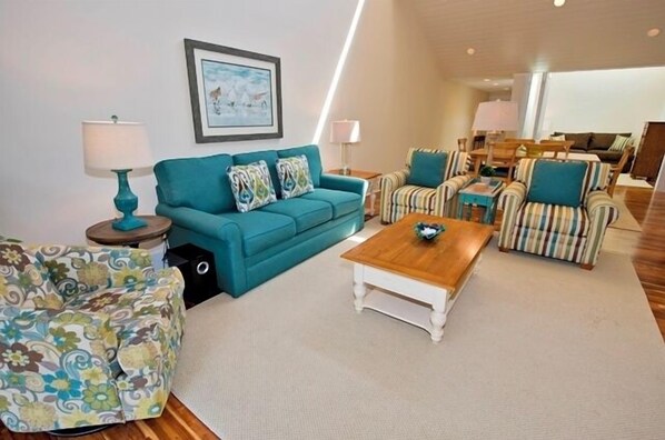 Villa, Multiple Beds, Kitchen, Garden View (11 Turtle Lane) | Living area | 42-inch flat-screen TV with digital channels