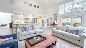 House, Multiple Beds, Kitchen, Pool View (9 Sandhill Crane) | Living area | 42-inch flat-screen TV with digital channels