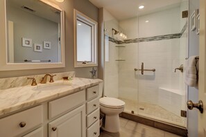 Villa, Multiple Beds, Patio, Garden View (5 Turtle Lane) | Bathroom | Towels - 5 Turtle Lane at The Sea Pines Resort (Hilton Head Island)