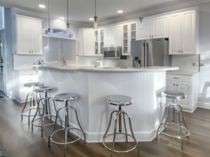 House, Multiple Beds, Kitchen, Garden View (5 Genoa Court) | Private kitchen | Coffee/tea maker, dining tables - 5 Genoa Court at The Sea Pines Resort (Hilton Head Island)