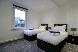 2 bedrooms, desk, travel crib, WiFi