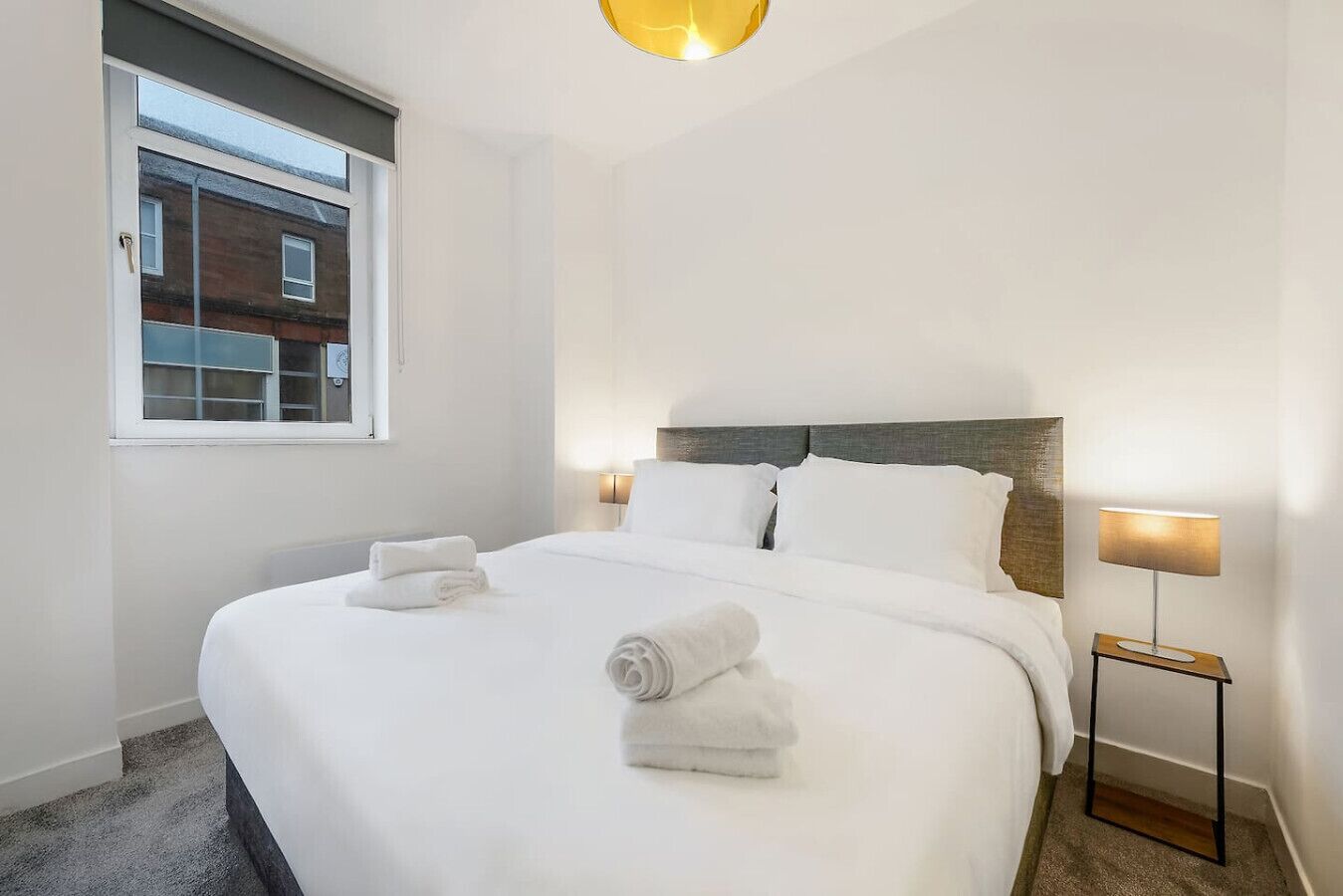 1 bedroom, desk, iron/ironing board, travel crib