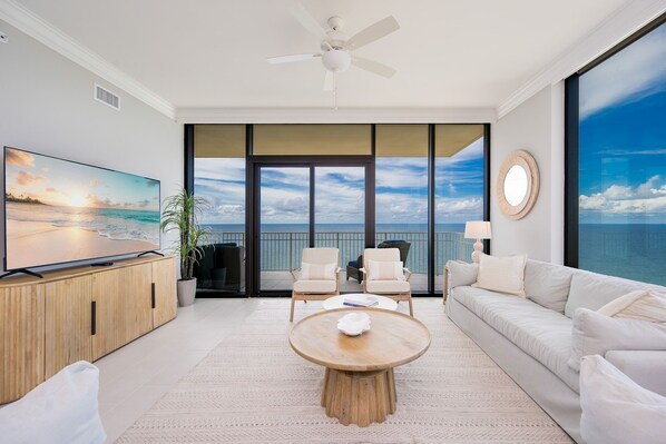 Condo, 4 Bedrooms | Living area - Phoenix Gulf Shores Ii 2501 4 Bedroom Condo (Gulf Shores)