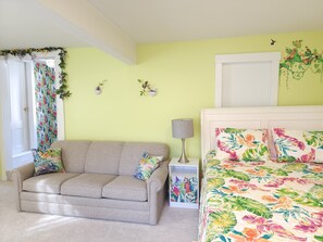 1 غرفة نوم وواي فاي وملاءات أسرّة