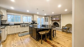 House, Multiple Beds, Patio, Pool View (26 Old Military Road) | Private kitchen | Coffee/tea maker