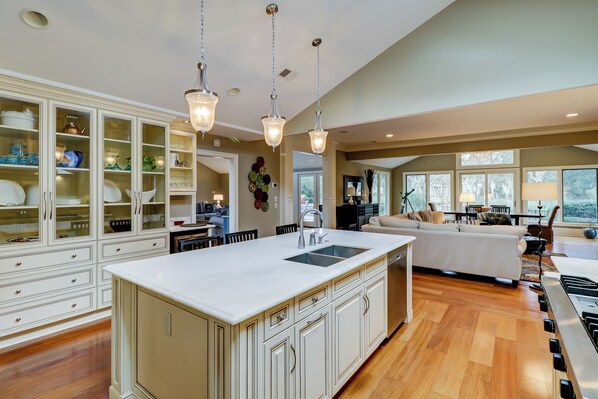 House, Multiple Beds, Kitchen, Golf View (28 Marsh Drive) | Interior - 28 Marsh Drive at The Sea Pines Resort (Hilton Head Island)