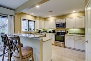 House, Multiple Beds, Kitchen, Pool View (20 Ruddy Turnstone) | Private kitchen | Coffee/tea maker, dining tables - 20 Ruddy Turnstone at The Sea Pines Resort (Hilton Head Island)