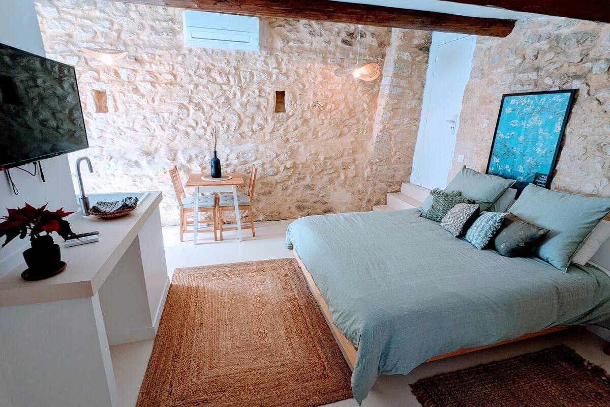 Chambre Double Confort, patio, vue jardin