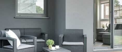 Comfort Apartment, Garden View | Terrace/patio
