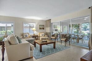 Villa, Multiple Beds, Kitchen (310A Beach Lagoon) | Living area | 42-inch flat-screen TV with digital channels - 310a Beach Lagoon at The Sea Pines Resort (Hilton Head Island)