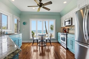 House, Multiple Beds, Balcony, Ocean View (201 Turtle Lane) | Private kitchen | Coffee/tea maker, dining tables - 201 Turtle Lane at The Sea Pines Resort (Hilton Head Island)