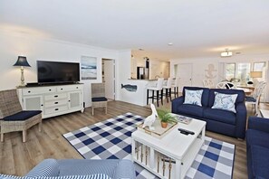 Villa, Multiple Beds, Kitchen, Garden View (306 Beach Lagoon) | Living area | 42-inch flat-screen TV with digital channels - 306 Beach Lagoon at The Sea Pines Resort (Hilton Head Island)