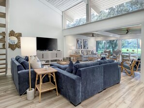 42-inch flat-screen TV with digital channels - 80 Fairway Lane at The Sea Pines Resort (Hilton Head Island)