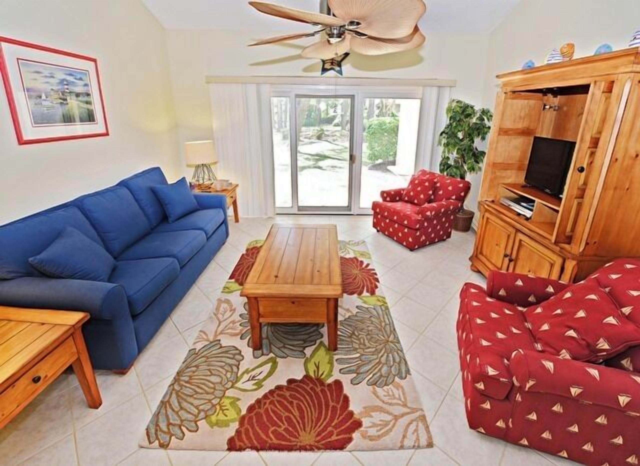 Villa, 1 King-Bett, Küche, Gartenblick (293 Stoney Creek Villa) | Wohnbereich | 42-Zoll-Flachbildfernseher mit Digitalempfang