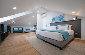 Quarto triplo família, vista para o mar | Wi-Fi de cortesia