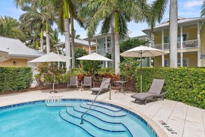 House, Multiple Beds (Outriggers 18- Happy Daze) | Pool | A heated pool - Outriggers 18- Happy Daze (New Smyrna Beach)