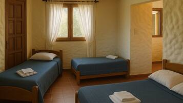 1 habitación, acceso a internet y ropa de cama