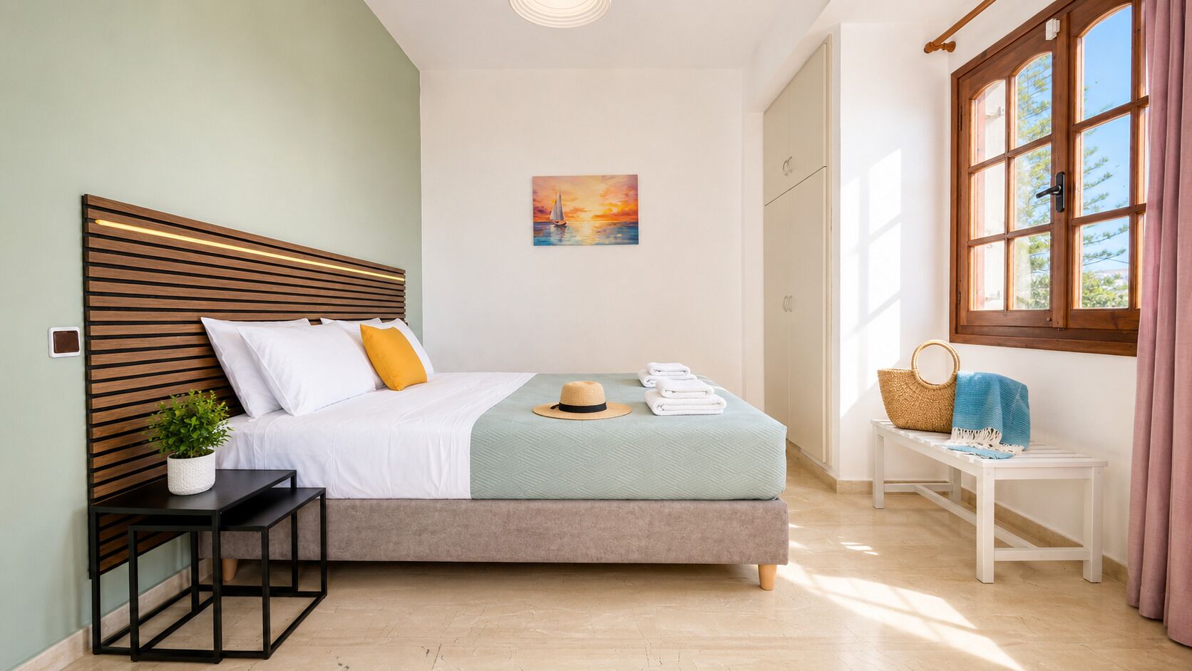 Apartment 25 | 1 υπνοδωμάτιο, σεντόνια από αιγυπτιακό βαμβάκι 