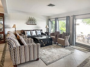 42-inch flat-screen TV with digital channels