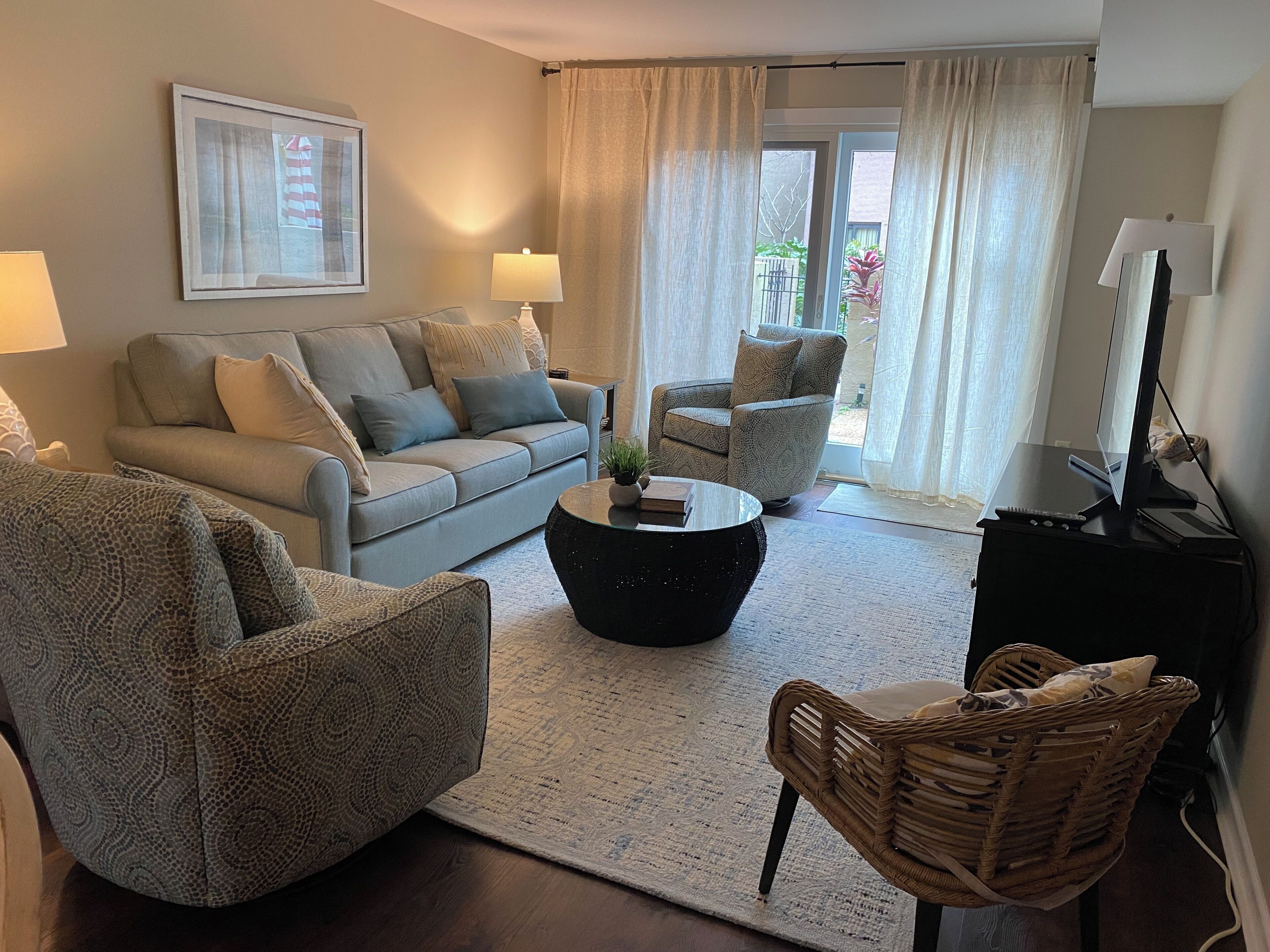 Villa, Multiple Beds, Kitchen (829 Ketch Court) | Living area | 42-inch flat-screen TV with digital channels