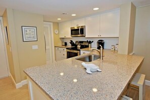 Villa, Multiple Beds, Kitchen, Golf View (481 Plantation Club Villas) | Private kitchen | Coffee/tea maker, dining tables - 481 Plantation Club Villas at The Sea Pines Resort (Hilton Head Island)