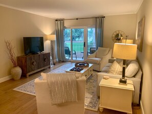 Villa, Multiple Beds, Balcony, Golf View (470 Plantation Club Villas) | Living area | 42-inch flat-screen TV with digital channels - 470 Plantation Club Villas at The Sea Pines Resort (Hilton Head Island)