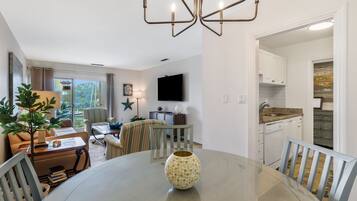 Villa, 1 King Bed, Kitchen (854 Ketch Court) | Living area | 42-inch flat-screen TV with digital channels