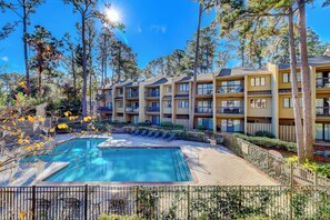 Outdoor pool - 1100 Harbour South Club Villa at The Sea Pines Resort (Hilton Head Island)