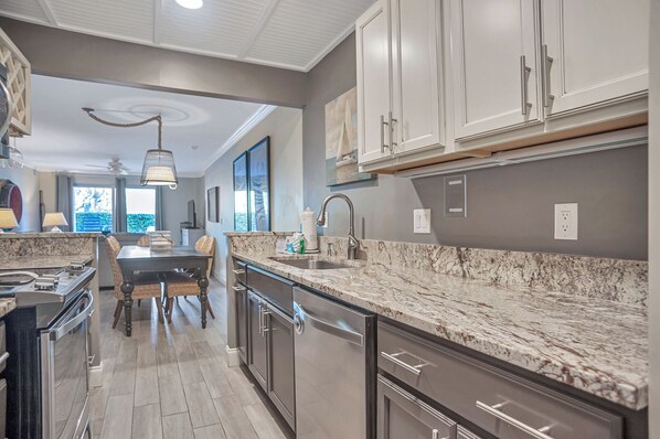 Villa, Multiple Beds, Patio, Garden View (869 Ketch Court) | Private kitchen | Coffee/tea maker, dining tables