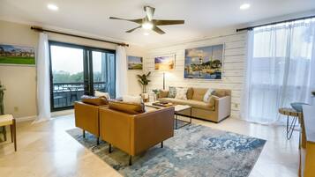 Villa, Multiple Beds, Kitchen (1045 Caravel Court) | Living area | 42-inch flat-screen TV with digital channels