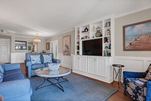 Villa, Multiple Beds, Kitchen (1017 Caravel Court) | Living area | 42-inch flat-screen TV with digital channels