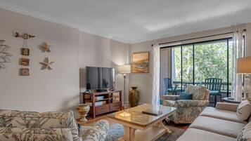 Villa, Multiple Beds, Kitchen (1044 Caravel Court) | Living area | 42-inch flat-screen TV with digital channels