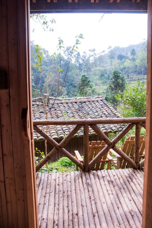 Superior Double Room, Garden View | Terrace/patio - Then Pa Village (Dong Van)