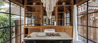 Unique Balinese Sanctuary with a Pool View in Canggu Center