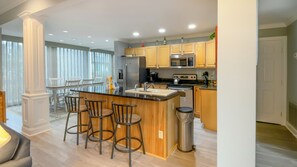 Villa, Multiple Beds, Kitchen (1264 Harbour Town Club) | Private kitchen | Coffee/tea maker, dining tables - 1264 Harbour Town Club at The Sea Pines Resort (Hilton Head Island)