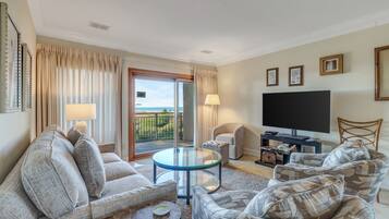 Villa, Multiple Beds, Kitchen (1868 Beachside Tennis) | Living area | 42-inch flat-screen TV with digital channels