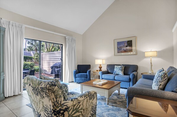 Villa, Multiple Beds, Kitchen, Garden View (2210 Heritage Villas) | Living area | 42-inch flat-screen TV with digital channels
