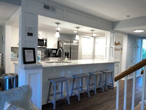 Villa, Multiple Beds, Kitchen, Garden View (1405 South Beach Villas) | Private kitchen | Coffee/tea maker, dining tables
