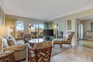 Villa, Multiple Beds, Kitchen (1885 Beachside Tennis) | Living area | 42-inch flat-screen TV with digital channels