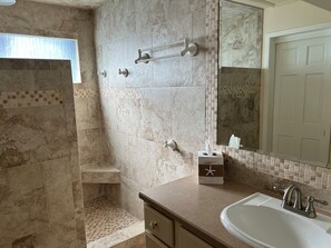 Villa, Multiple Beds, Kitchen, Pool View (2410 Lighthouse Tennis) | Bathroom | Towels