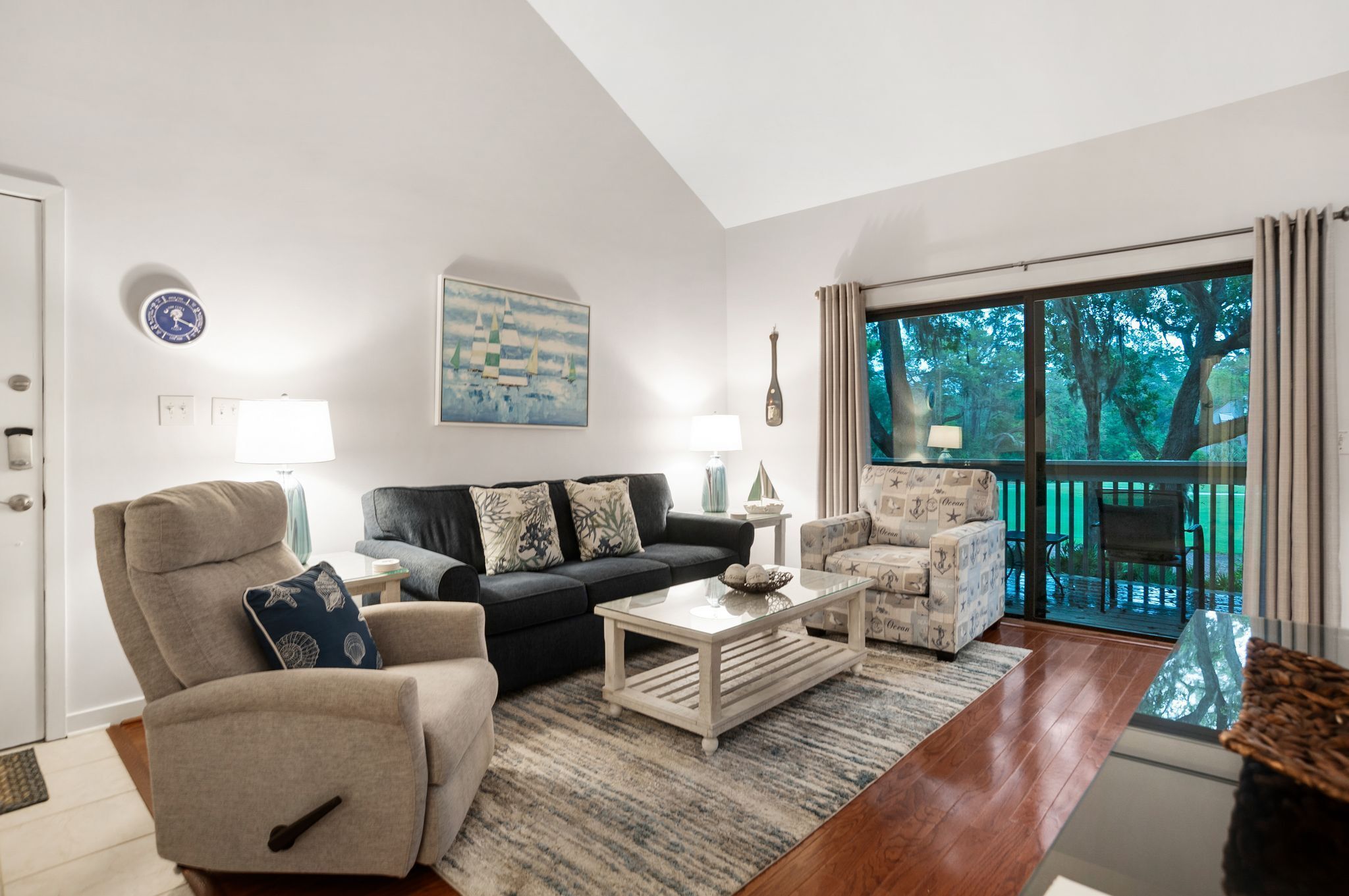 Villa, 1 King Bed with Sofa bed, Kitchen, Golf View (2352 Racquet Club) | Living area | 42-inch flat-screen TV with digital channels