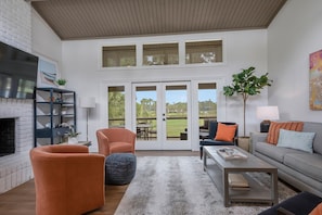Villa, Multiple Beds, Kitchen, Golf View (6966 Fairway One) | Living area | 42-inch flat-screen TV with digital channels