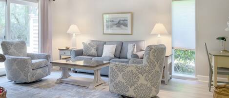 Villa, Multiple Beds, Kitchen, Garden View (2296 Heritage Villas) | Living area | 42-inch flat-screen TV with digital channels