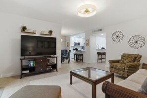 Villa, Multiple Beds, Kitchen, Garden View (2303 Heritage Villas) | Living area | 42-inch flat-screen TV with digital channels